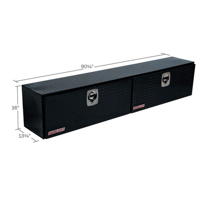 Weather Guard Aluminum Top Mount Box - 90.25-in x 13.25-in x 16-in - Gloss Black - 390-5-02