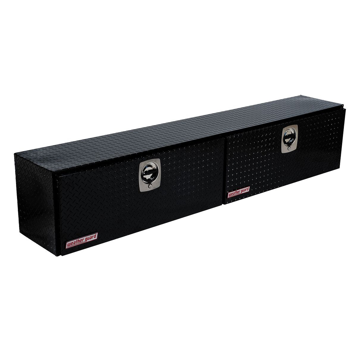 Weather Guard Aluminum Top Mount Box - 90.25-in x 13.25-in x 16-in - Gloss Black - 390-5-02