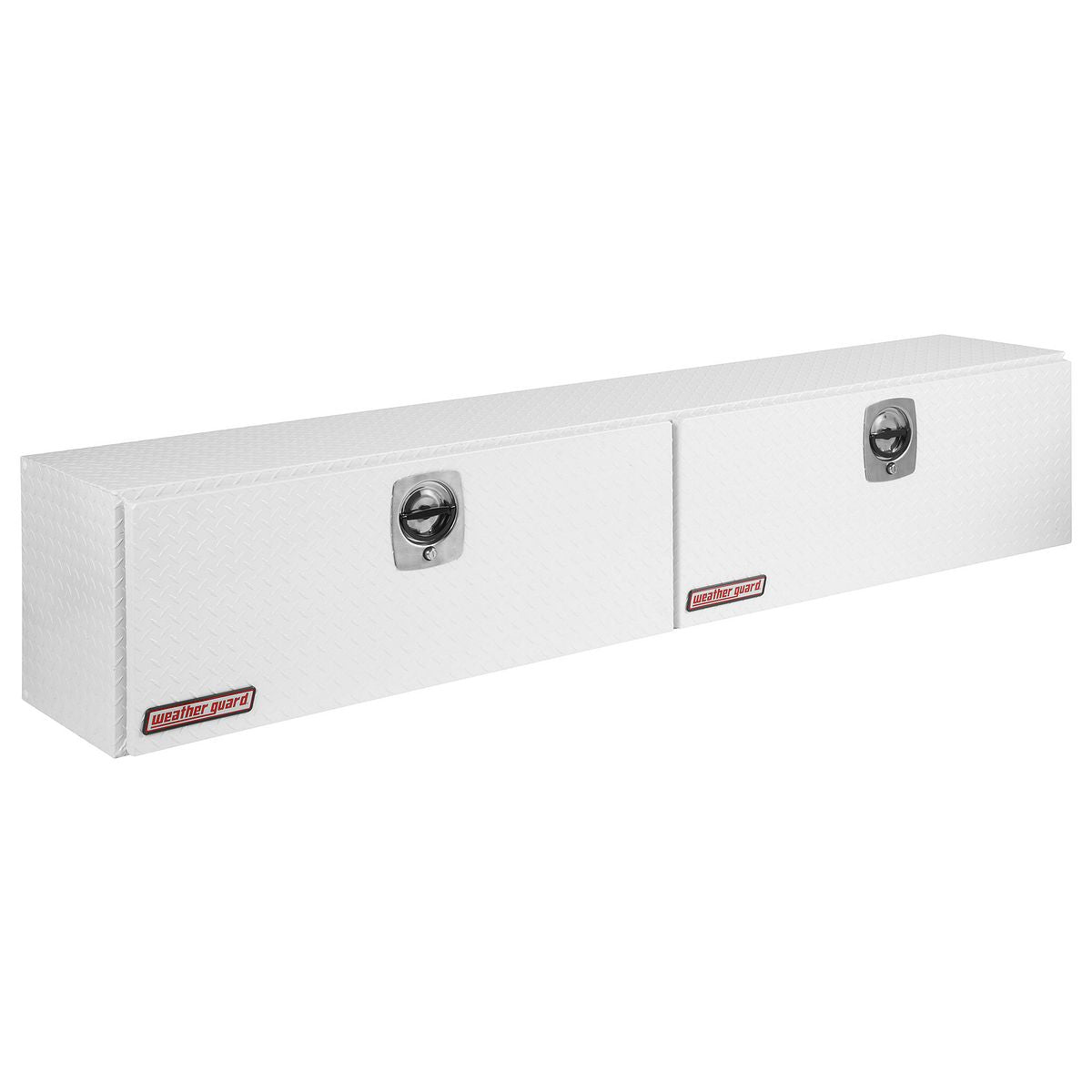 Weather Guard Aluminum Top Mount Box - 90.25-in x 16.25-in x 18-in - White - 391-3-02