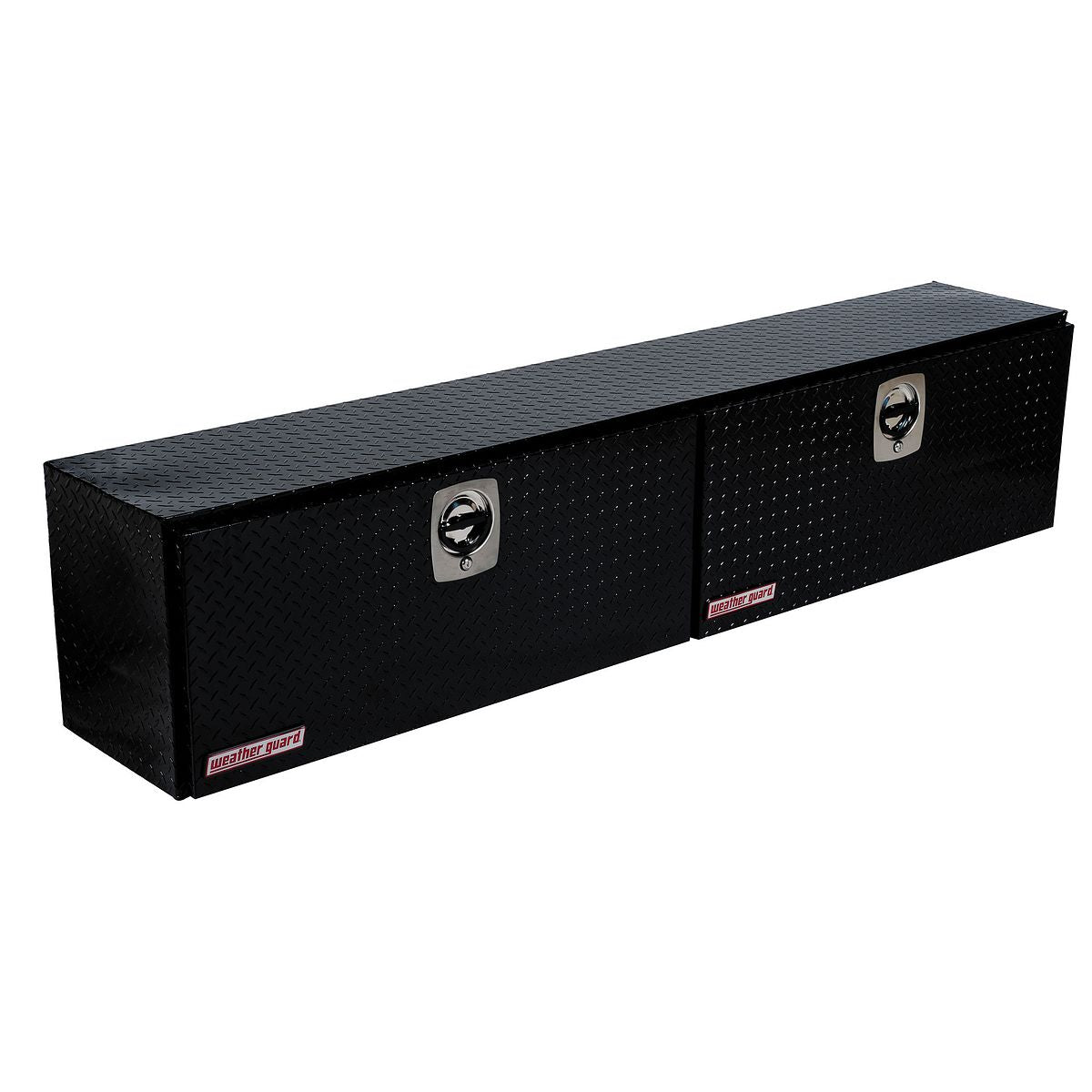 Weather Guard Aluminum Top Mount Box - 90.25-in x 16.25-in x 18-in - Gloss Black - 391-5-02