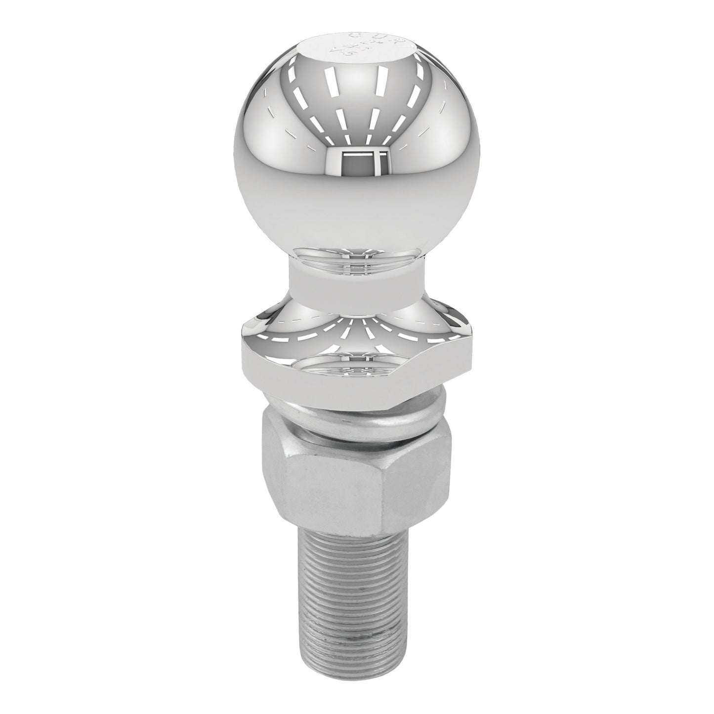CURT 2" Trailer Ball (1" x 3" Shank, 6,000 lbs., Chrome) - 40020