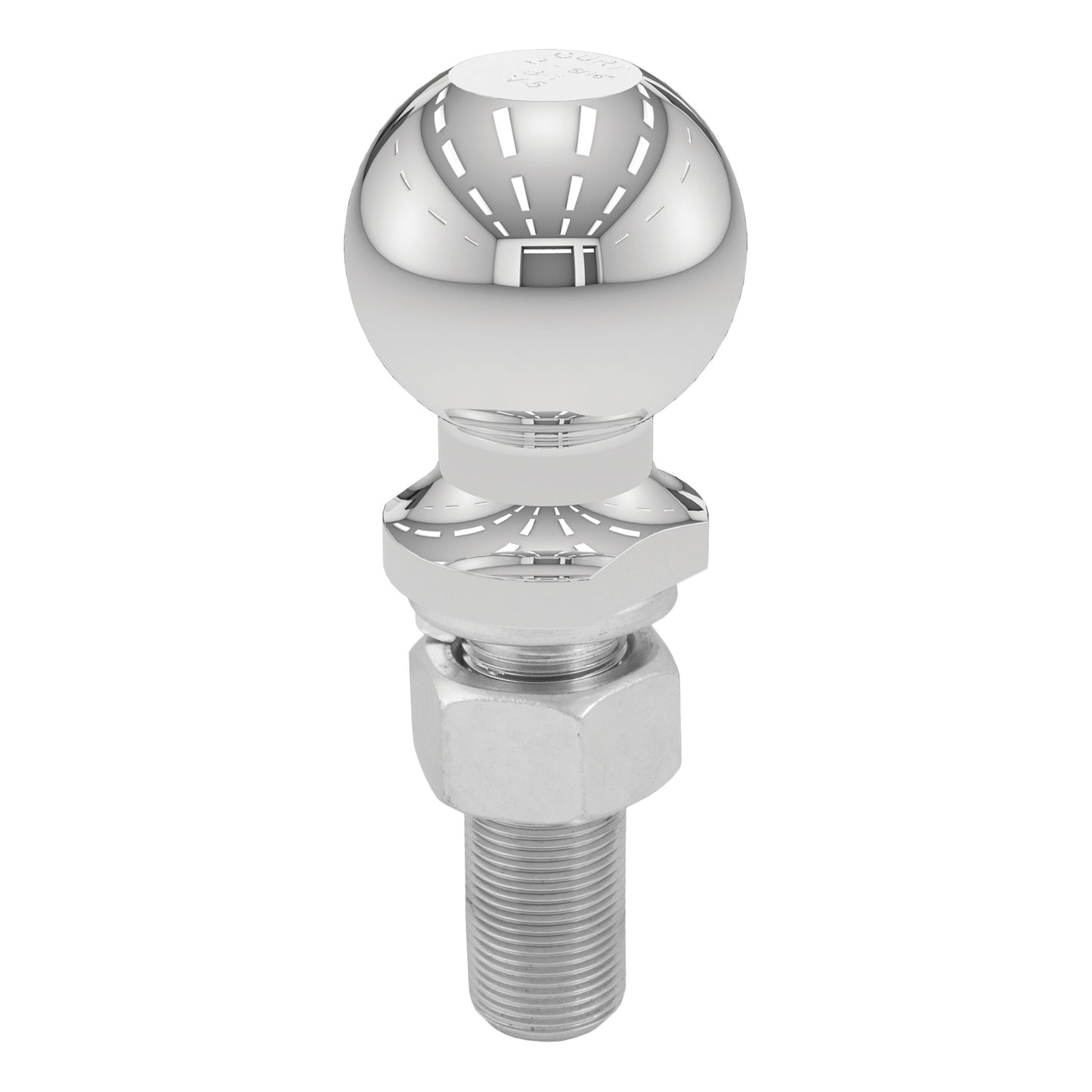 CURT 2-5/16" Trailer Ball (1" x 3" Shank, 6,000 lbs., Chrome) - 40021