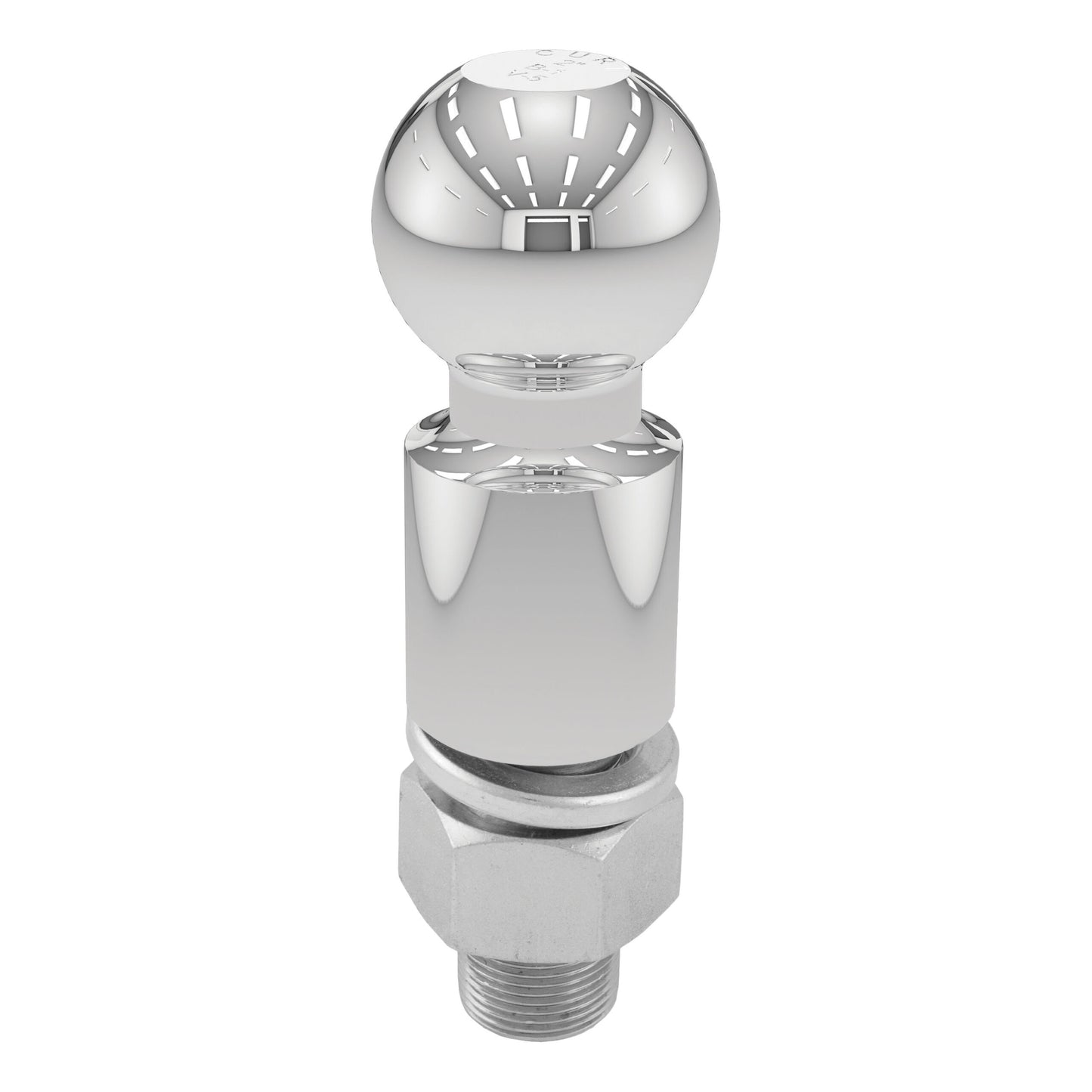 CURT 2-5/16" Trailer Ball (1-1/4" x 2-5/8" Shank, 2" Rise, 10,000 lbs., Chrome) - 40036
