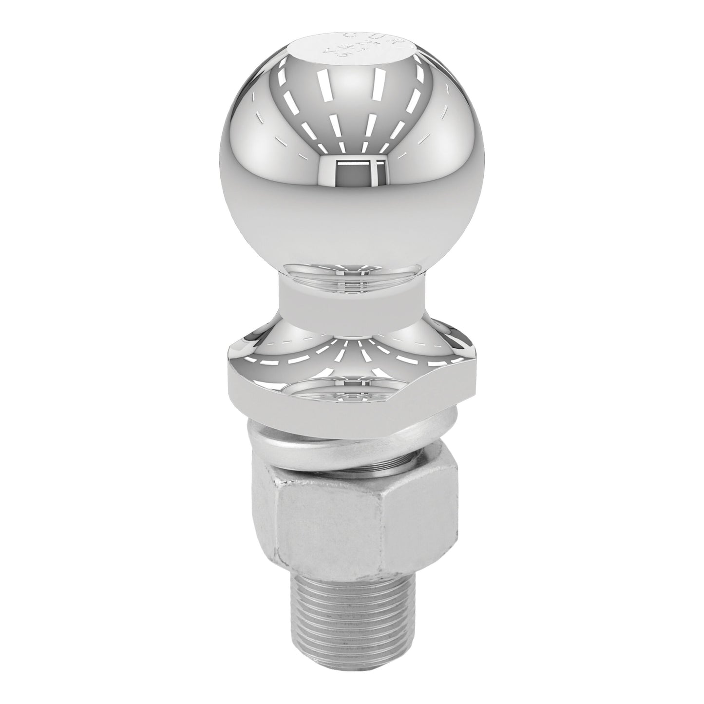 CURT 2" Trailer Ball (1" x 2-1/4" Shank, 12,000 lbs., Chrome) - 40038