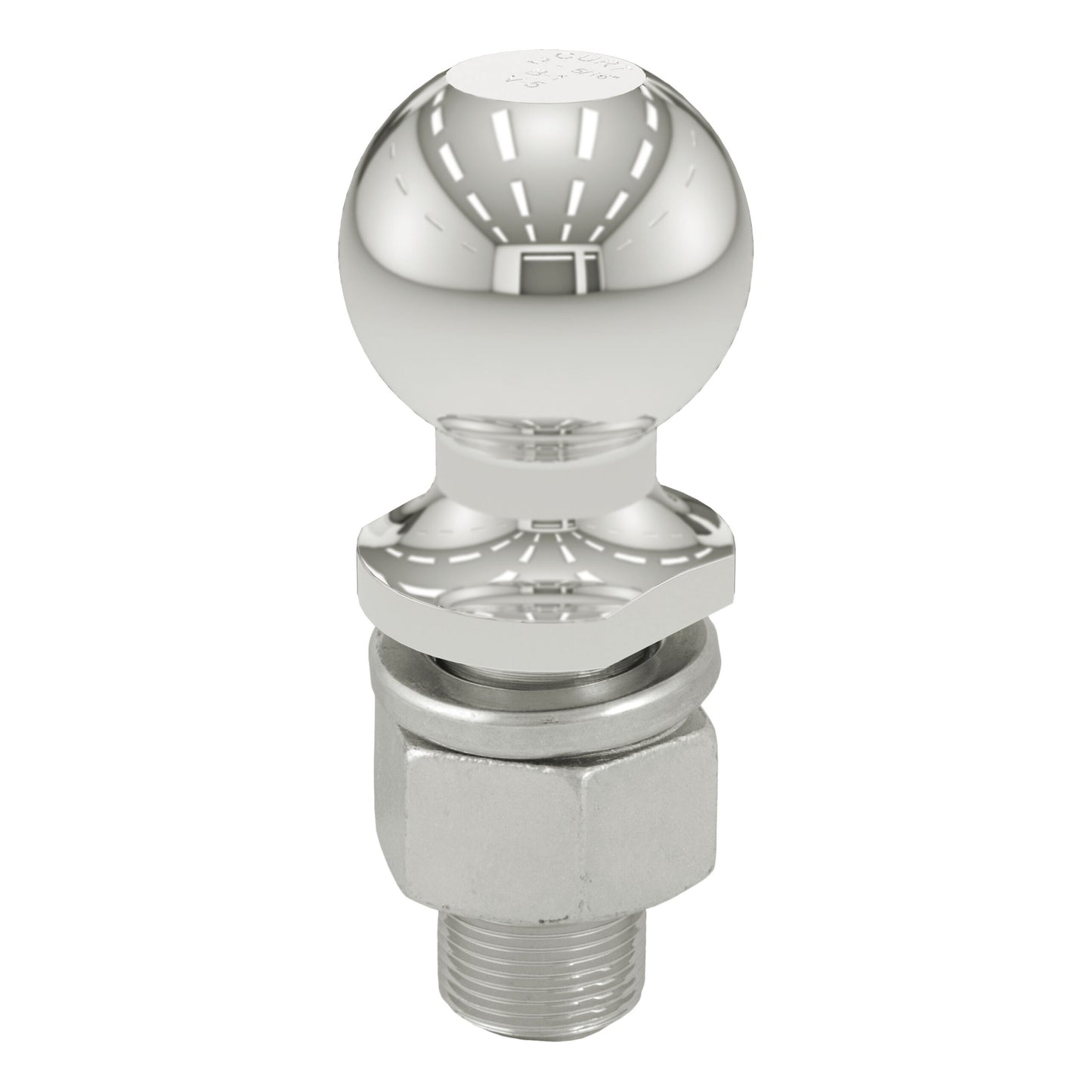 CURT 2-5/16" Trailer Ball (1-1/4" x 2-5/8" Shank, 15,000 lbs., Stainless) - 40055