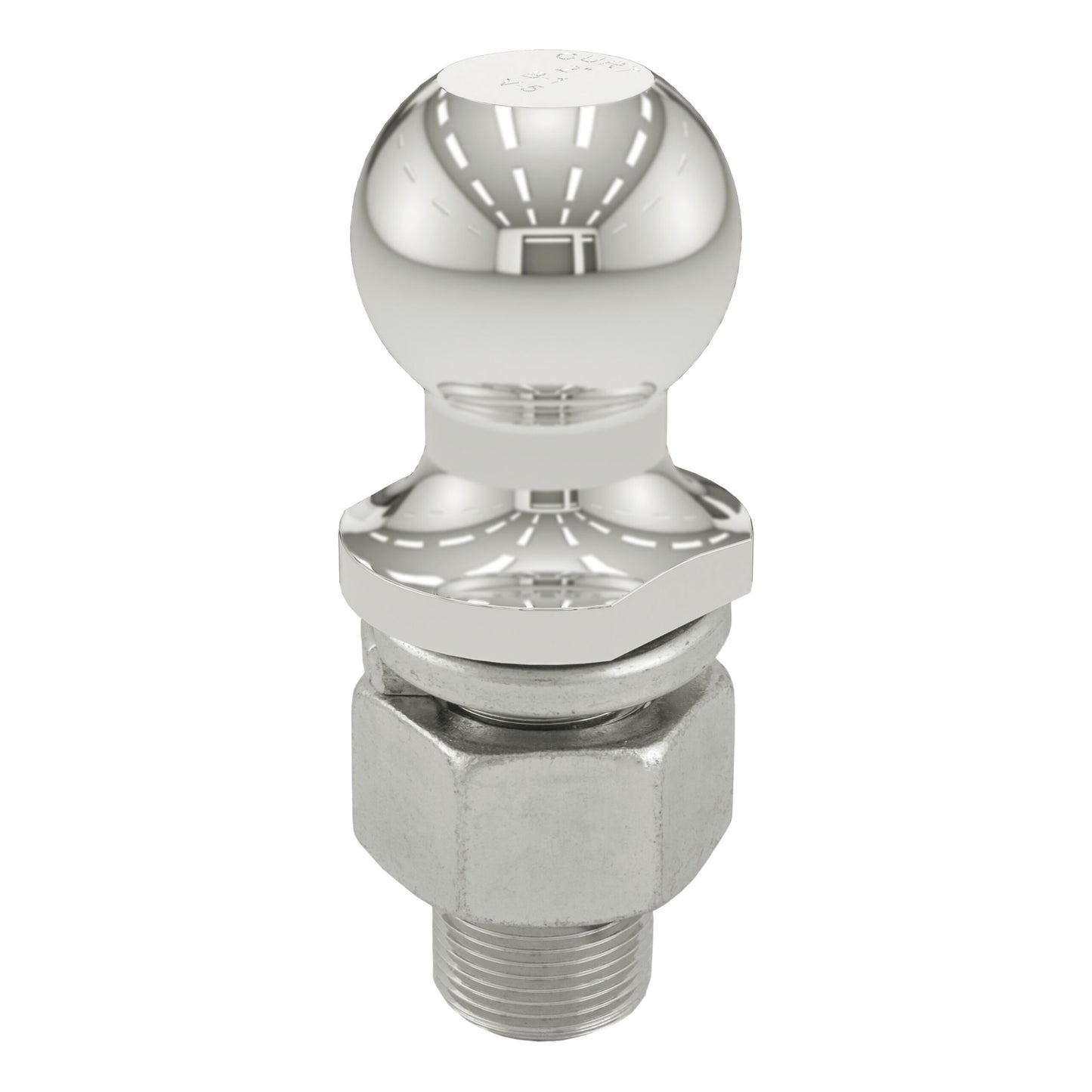 CURT 2" Trailer Ball (1-1/4" x 2-5/8" Shank, 10,000 lbs., Stainless) - 40056