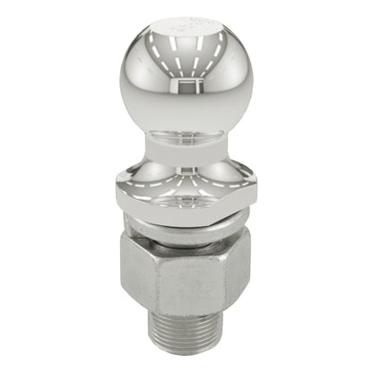 CURT 2" Trailer Ball (1-1/4" x 2-5/8" Shank, 10,000 lbs., Stainless) - 40056