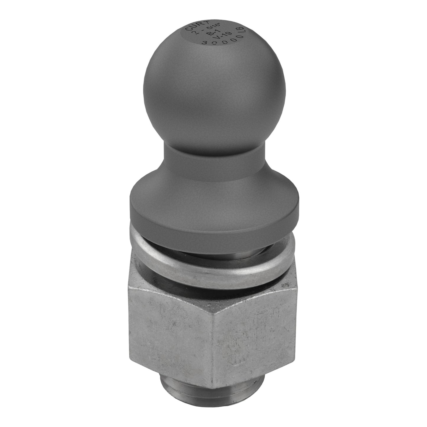 CURT 2-5/16" Trailer Ball (2" x 3-1/2" Shank, 30,000 lbs., Raw Steel) - 40088