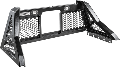 Highway Products Savage Headache Rack Hd Open Mesh, Smooth Black Upright, Smooth Black Center, Size 2 - 4011-022-BK62