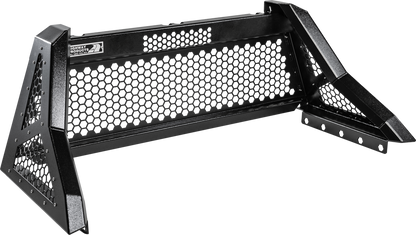 Highway Products Savage Headache Rack Full Mesh, Smooth Black Upright, Smooth Black Center, Size 2 - 4011-049-BK62