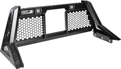 Highway Products Beast Headache Rack Hd Open Mesh, Smooth Black Upright, Smooth Black Center, Size 4 - 4011-077-BK62