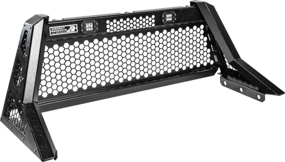 Highway Products Beast Headache Rack Hd Full Mesh, Smooth Black Upright, Smooth Black Center, Size 7 - 4011-106-BK62