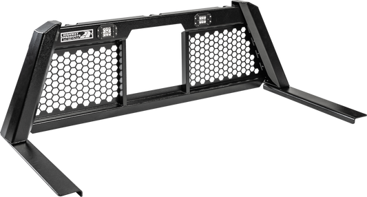 Highway Products Guardian Headache Rack Hd Open Mesh, Smooth Black Upright, Smooth Black Center, Size 7 - 4011-108-BK62