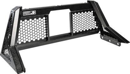 Highway Products Beast Headache Rack Open Mesh, Smooth Black Upright, Smooth Black Center, Size 7 - 4011-115-BK62
