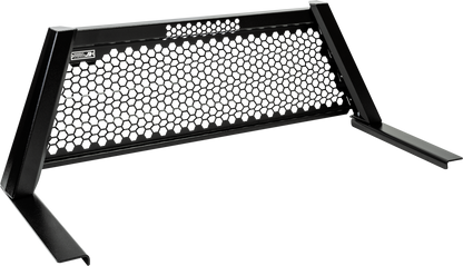 Highway Products Honeycomb Headache Rack Full Wave, Smooth Black Upright, Smooth Black Center, Size 2 - 4012-030-BK62