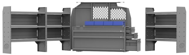 EZ All Trades Shelving Package for Chevy/GMC Express/Savana - 135-in WB