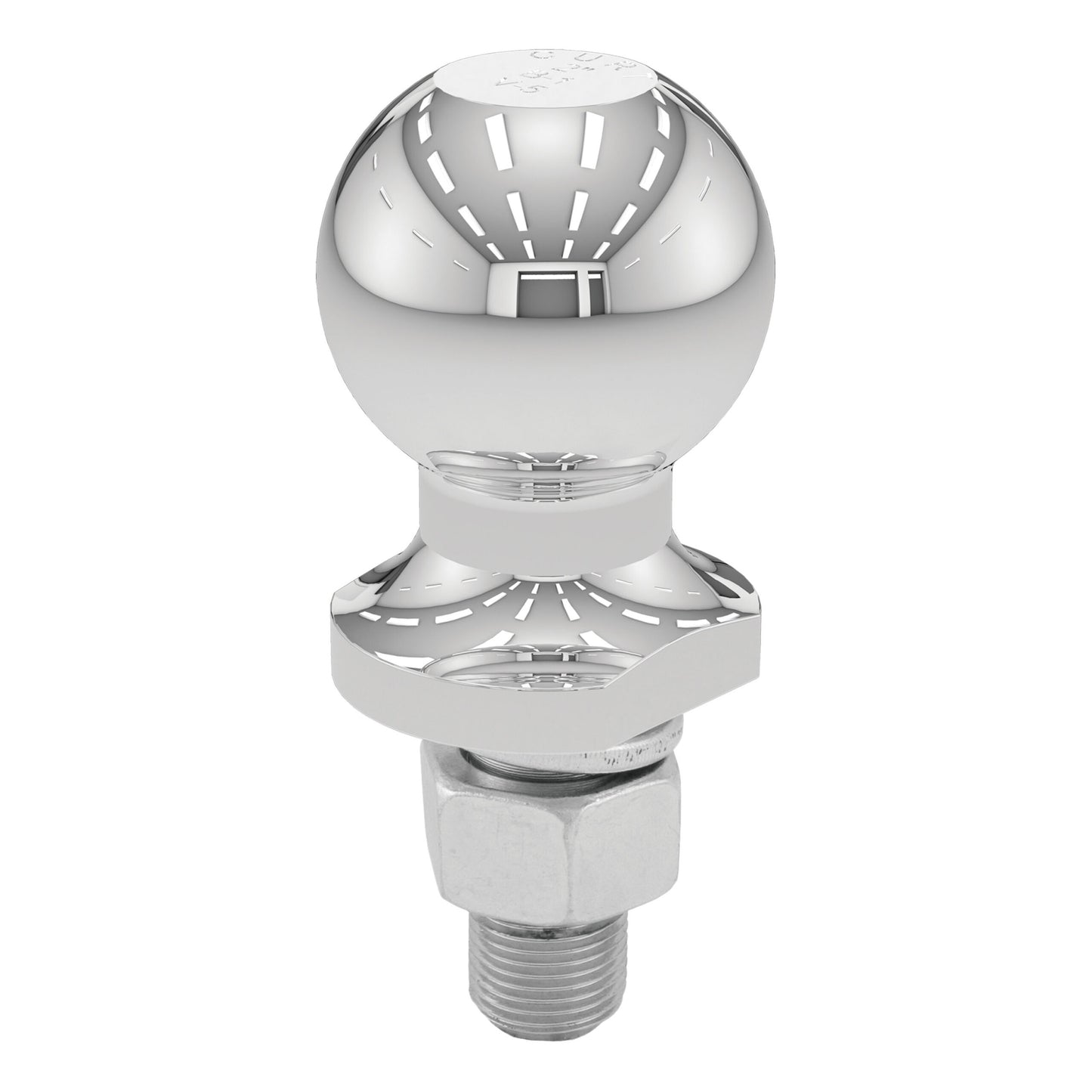 CURT 2" Trailer Ball (3/4" x 1-3/4" Shank, 3,500 lbs., Chrome, Packaged) - 40164