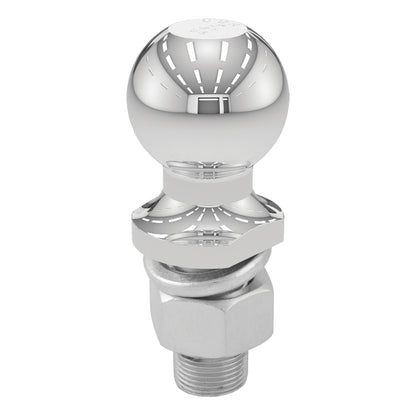 CURT 2" Trailer Ball (1" x 2-1/8" Shank, 6,000 lbs., Chrome, Packaged) - 40166