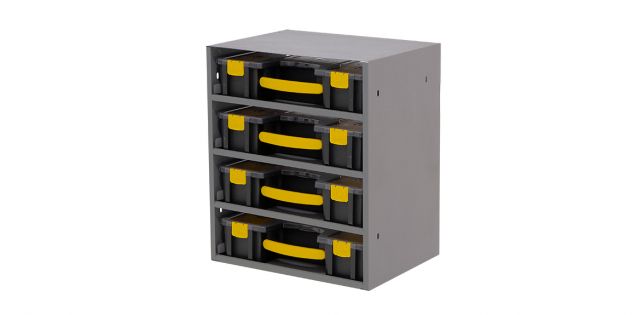 Kargo Case Cabinet - Includes 4 Kargo Cases