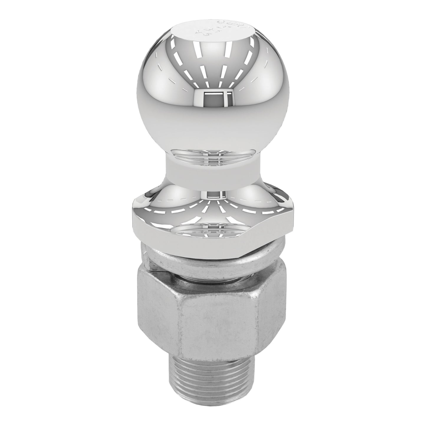 CURT 2" Trailer Ball (1-1/4" x 2-5/8" Shank, 10,000 lbs, Chrome) - 40190