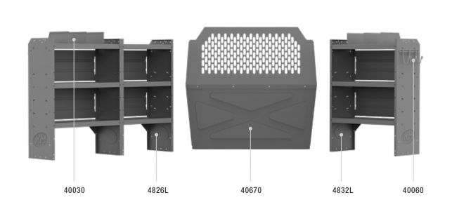 Deluxe Commercial Shelving Package for Nissan NV200 & Chevy City Express