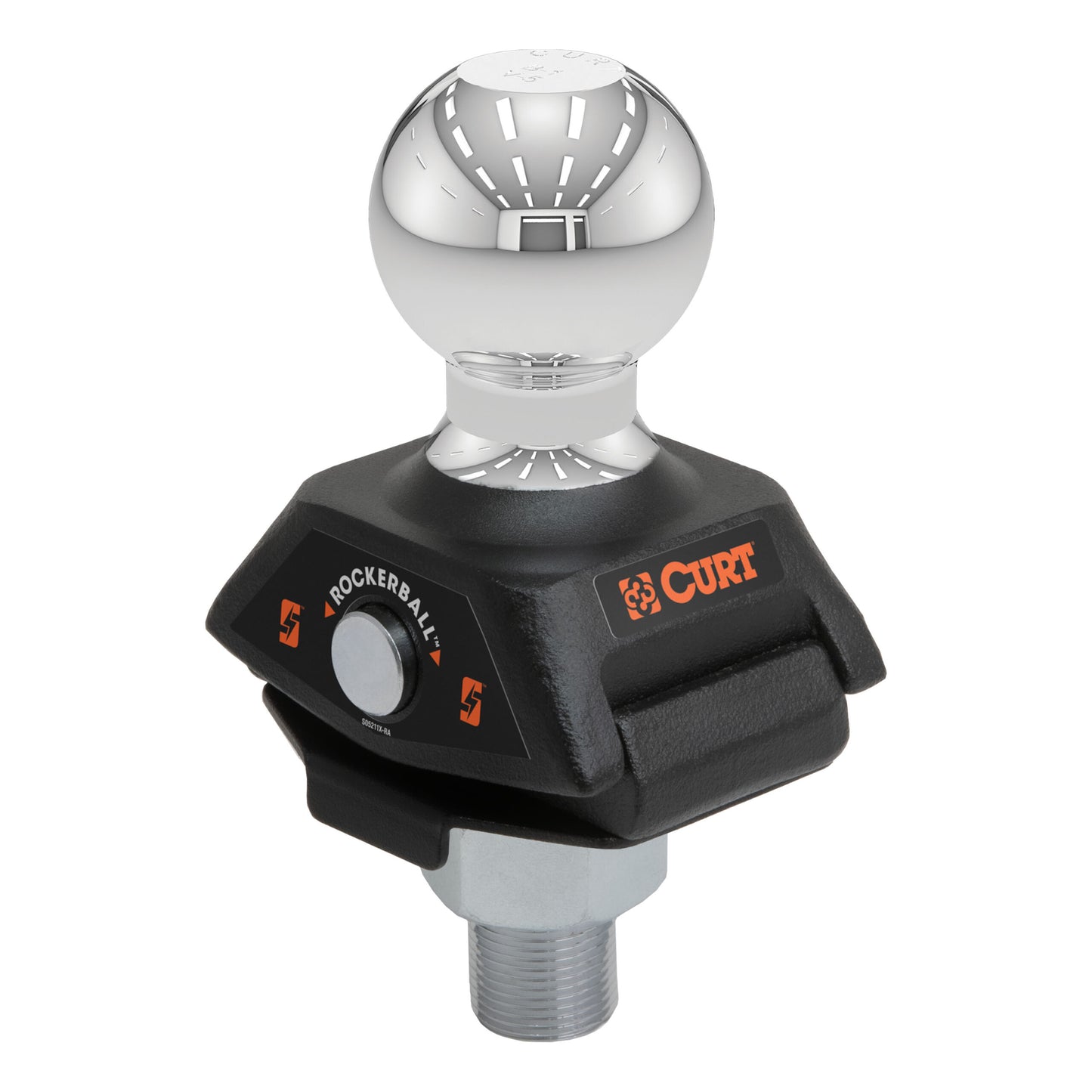 CURT RockerBall 2-5/16" Cushion Hitch Trailer Ball (1" Shank, 7,500 lbs, Packaged) - 40248
