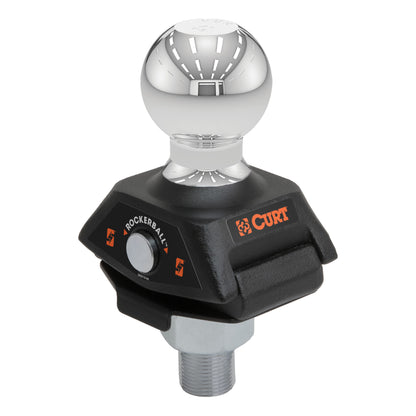 CURT RockerBall 2-5/16" Cushion Hitch Trailer Ball (1" Shank, 7,500 lbs, Packaged) - 40248