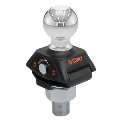 CURT RockerBall 2-5/16" Cushion Hitch Ball (1-1/4" Shank, 12,000 lbs, Packaged) - 40249