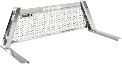 Highway Products Honeycomb Headache Rack Full Wave, Polished Aluminum Upright, Polished Aluminum Center, Size 2 - 4030-050
