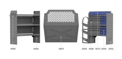 HVAC Shelving Package for Nissan NV200 & Chevy City Express