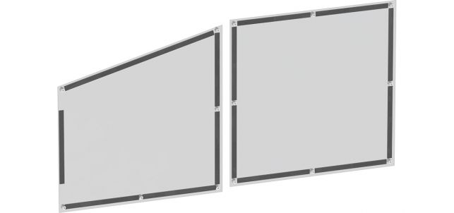 Partition Poly-Carbonate Panels To Cover Perforations (Use With 40640)