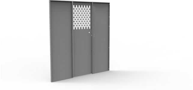 Partition Center Panels - Perforated Door / Solid Sides - RAM ProMaster, Mercedes Sprinter (Std Roof), Nissan NV (High Roof)