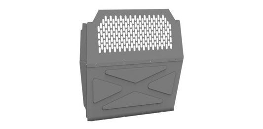 Full Partition - Perforated - Ford Transit Connect, Nissan NV200, Chevy City Express, RAM ProMaster City in a compact van, securing cargo.