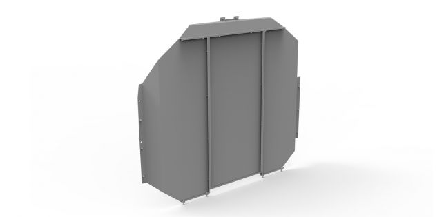 Full Partition - Solid (No Door) - Ford Transit (Low Roof) [FLEET KIT]