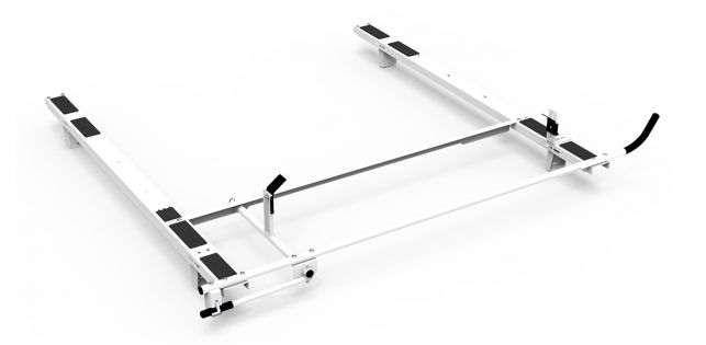 Clamp & Lock Ladder Rack - Aluminum - Single - Ford Transit (Low/Mid), Nissan NV (Std), Metris, Express/Savana, ProMaster