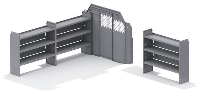 Base Shelving Package for Ford Transit - 148-in WB - Low Roof