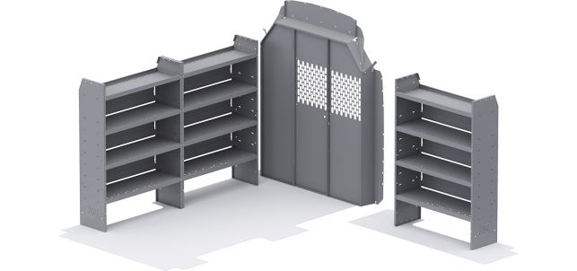 Base Shelving Package Ford Transit - 130-in WB - High Roof
