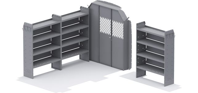 Base Shelving Package for Ford Transit - 130-in WB - Mid Roof
