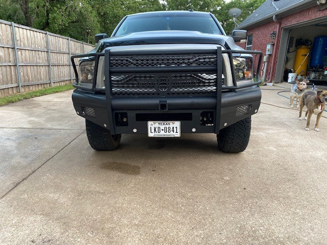 Road Armor Vaquero Front Non-Winch Bumper Full Guard - 2-in Receiver 2010-2018 RAM 2500 3500 - 410VF26B