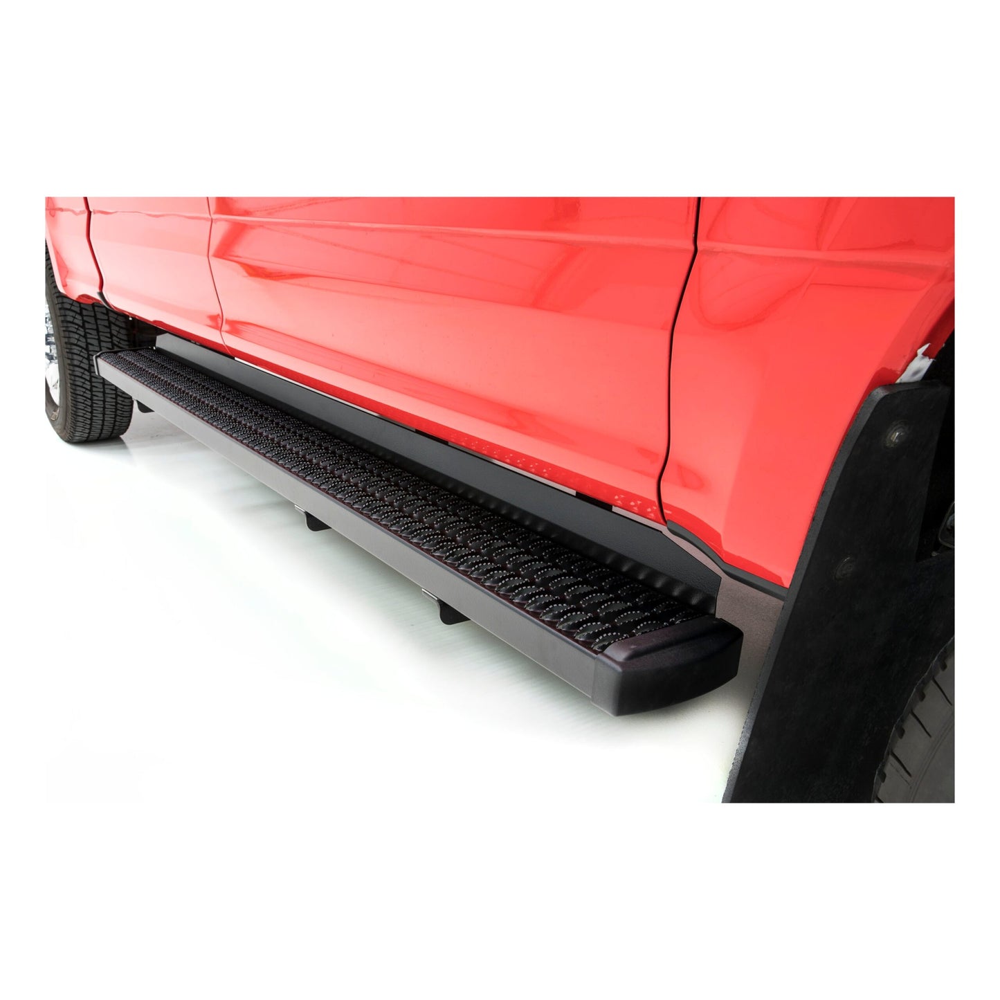 Luverne Grip Step 7" x 88" Black Aluminum Running Boards, Select Ford Super Duty