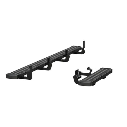 Luverne Grip Step 7" x 36", 100" Black Aluminum Running Boards for Ford E-Transit