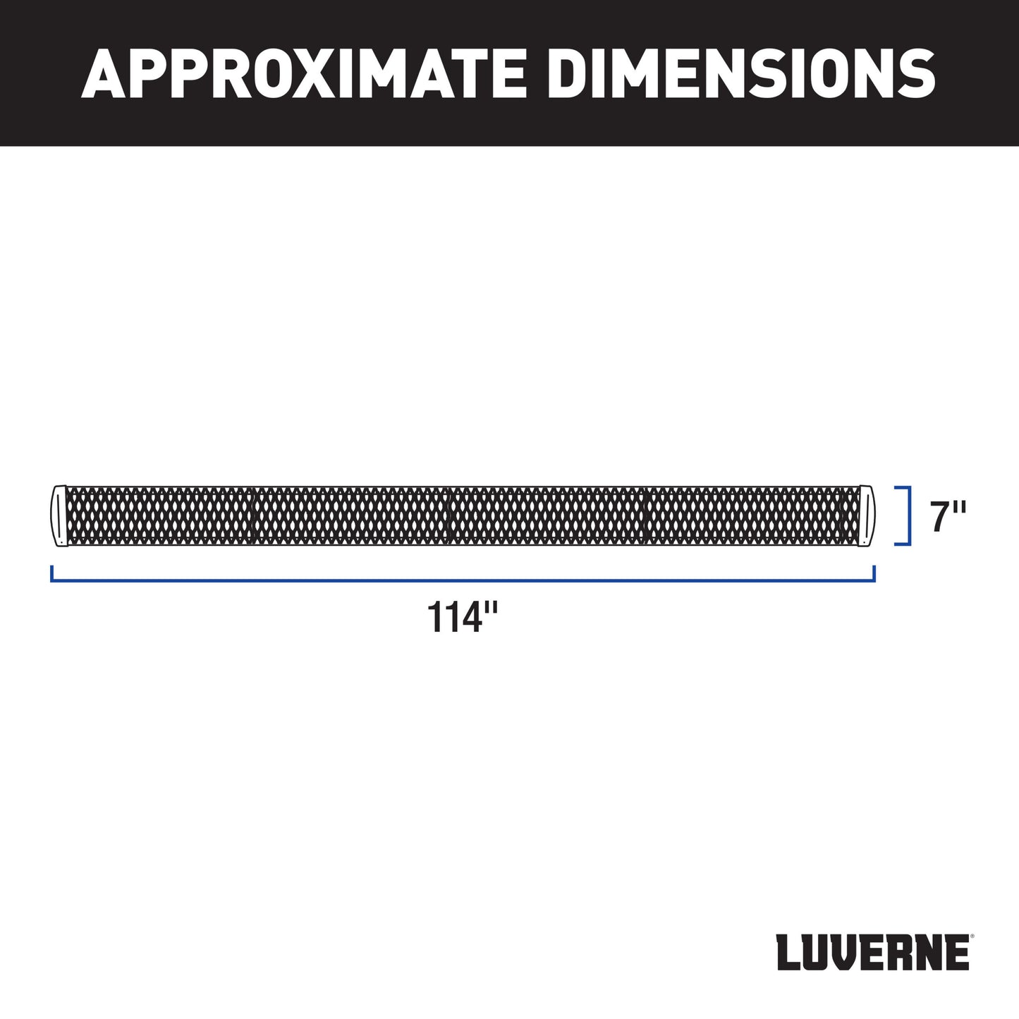 Luverne Grip Step 7" x 114" Aluminum W2W Running Boards, Select Ford F-250, F-350, F-450