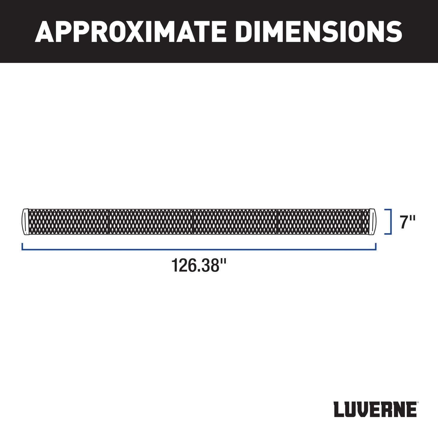 Luverne Grip Step 7" x 125" Aluminum W2W Running Boards, Select Silverado, Sierra HD