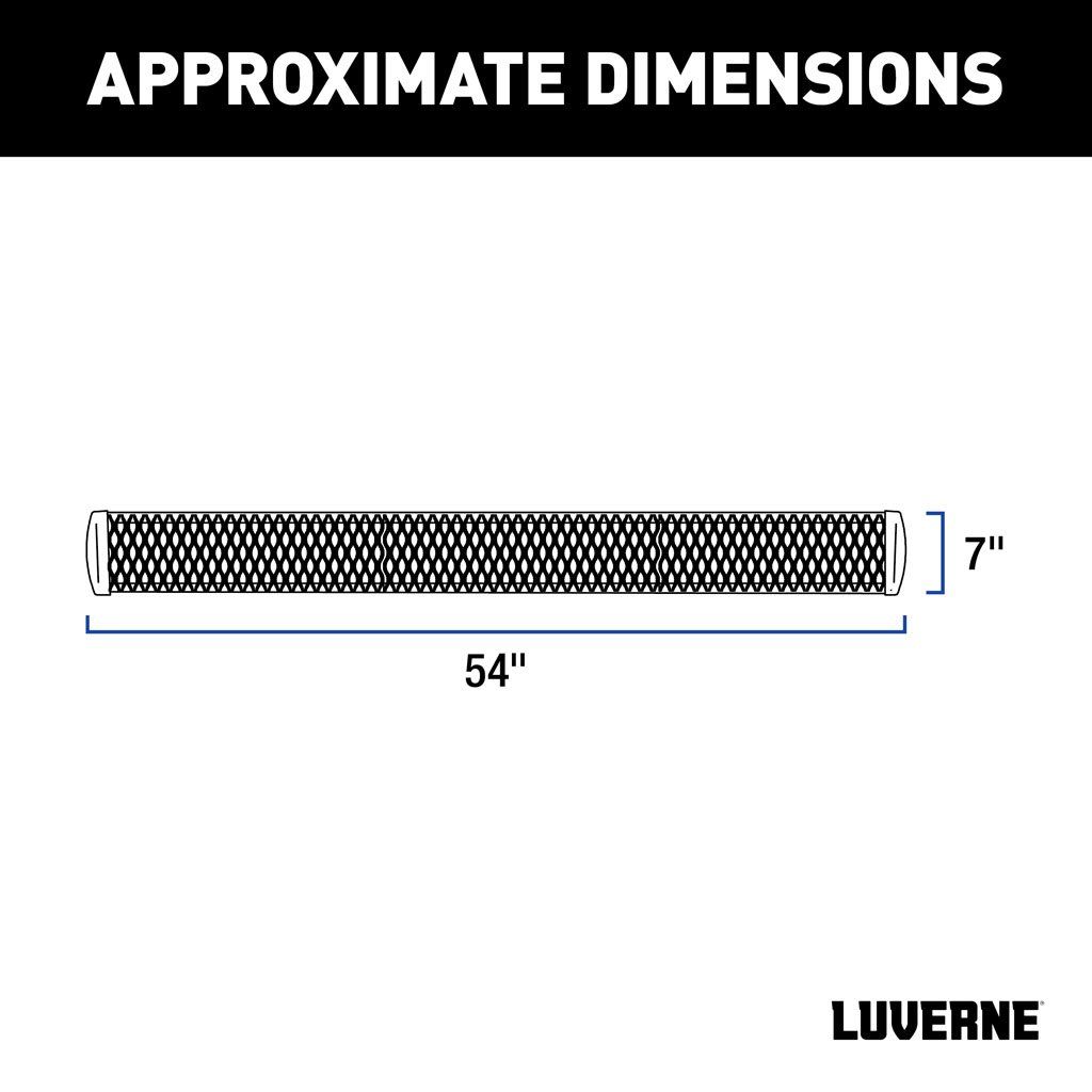 Luverne Grip Step 7" x 54" Black Aluminum Rear Step Fleet Kit, Select Ram ProMaster