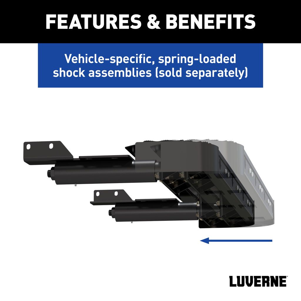 Luverne Shock-Absorbing Rear Bumper Step for Ford Transit - 415358