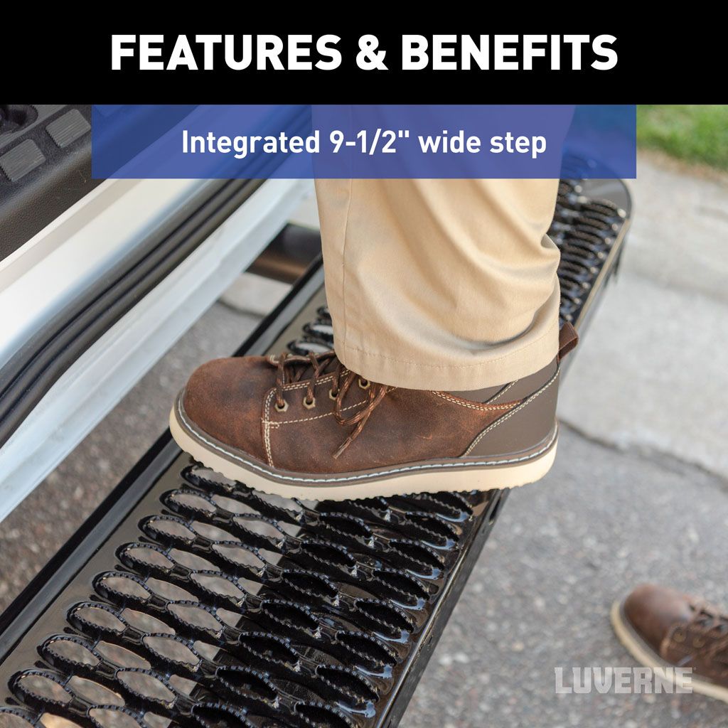 Luverne Shock-Absorbing Rear Bumper Step for Ford Transit
