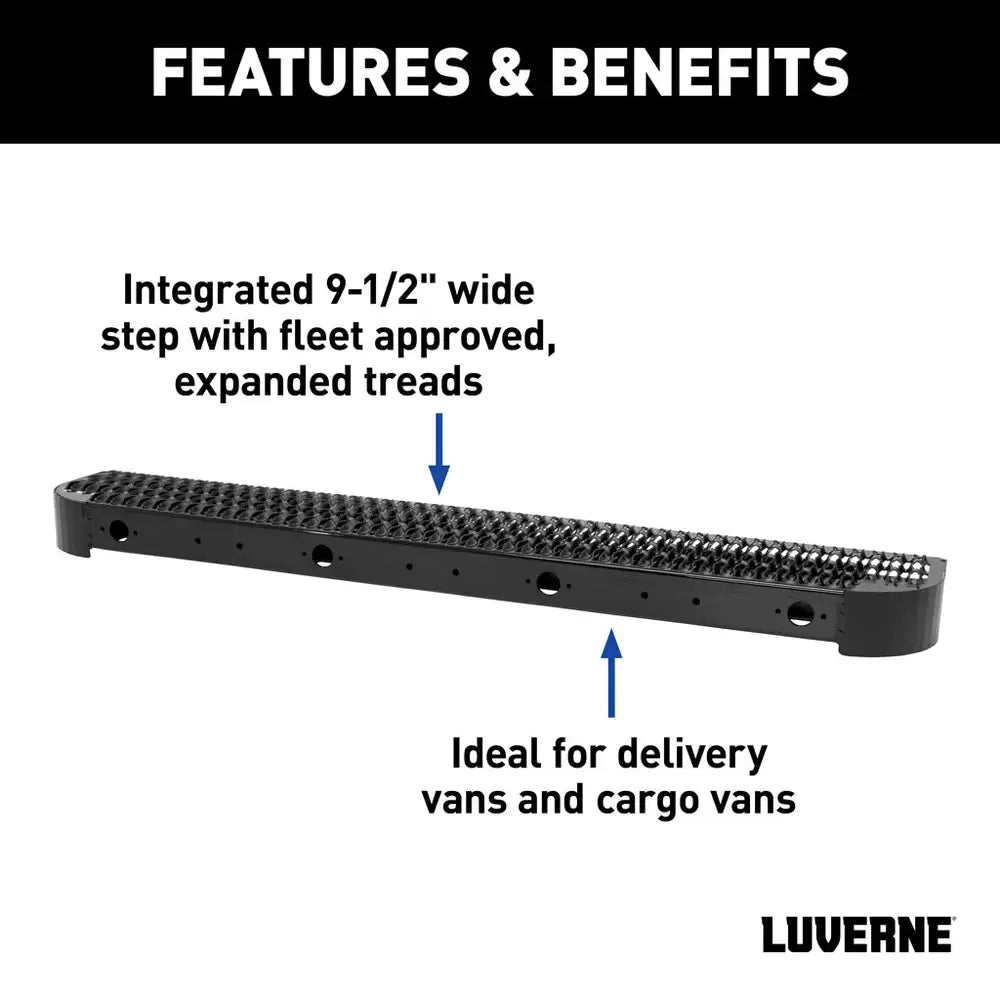 Luverne Impact Rear Bumper Step with Fixed Brackets, Select Ram ProMaster