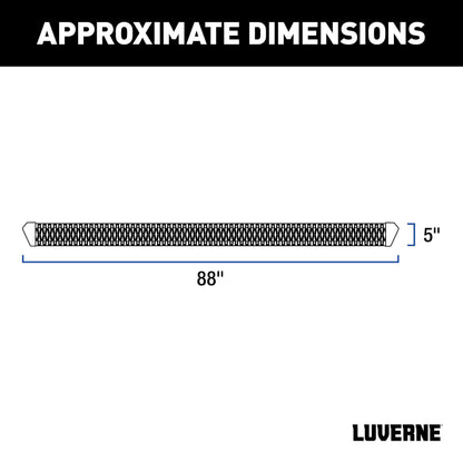 Luverne SlimGrip 5" x 88" Black Aluminum Running Boards, Select Nissan Titan, XD