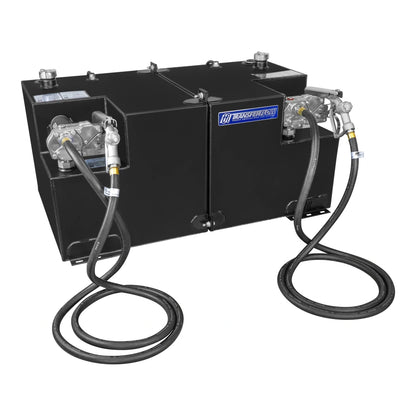 Transfer Flow 50/50-Gallon Split Steel Transfer Tank With Pumps - 0800113244