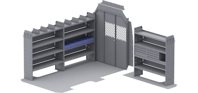 General Service Shelving Package for Mercedes Sprinter - 144-in WB - High Roof